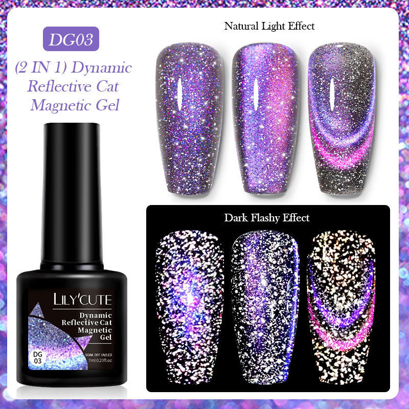 Lilycute Diamond In The Debris Cat Eye Series Nail Polish Gel