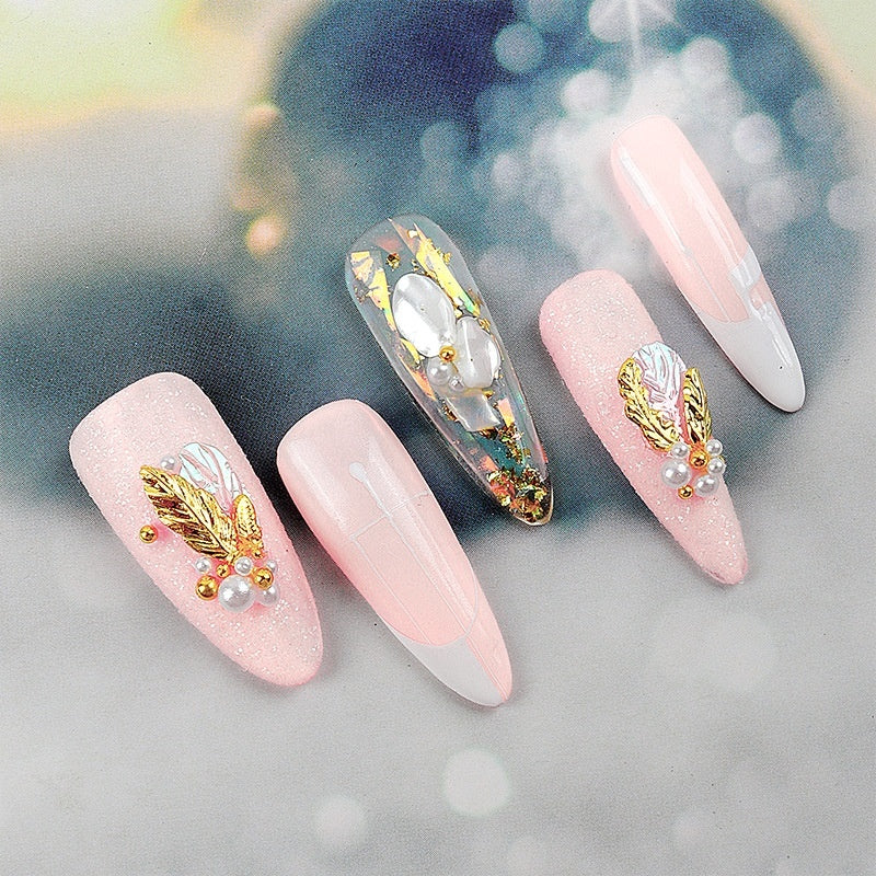 Nail Art Alloy Leaf Jewelry Decoration