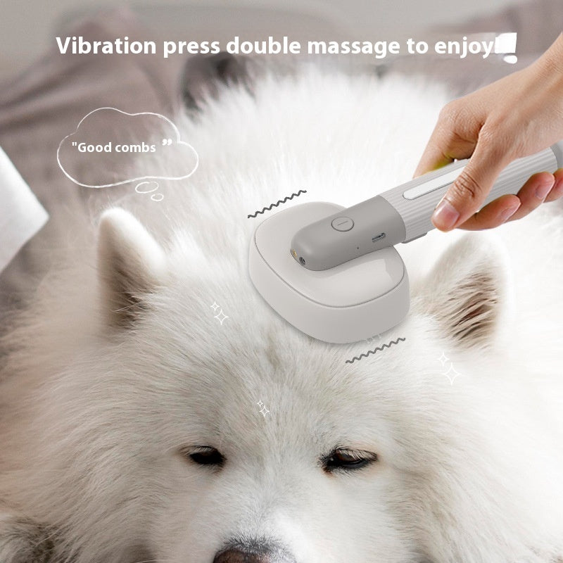 Pet Comb Cat Dog Negative Ion Sterilization Floating Hair Brush Electric Massage
