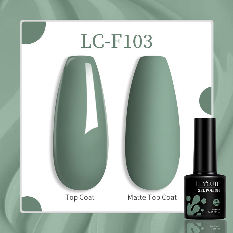 Lilycute 184 Colors Full Set Nail Glue Set Matte Nail Art Non-wash Sealing Layer Nail Polish Gel Base Gel