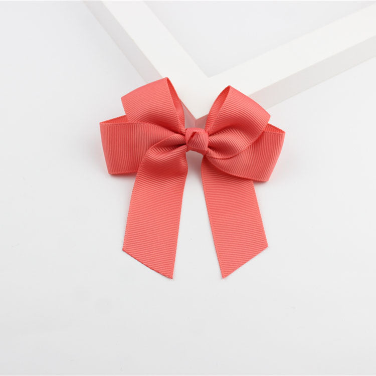 European And American Children Hairpin Ornament Four-ear Ribbon