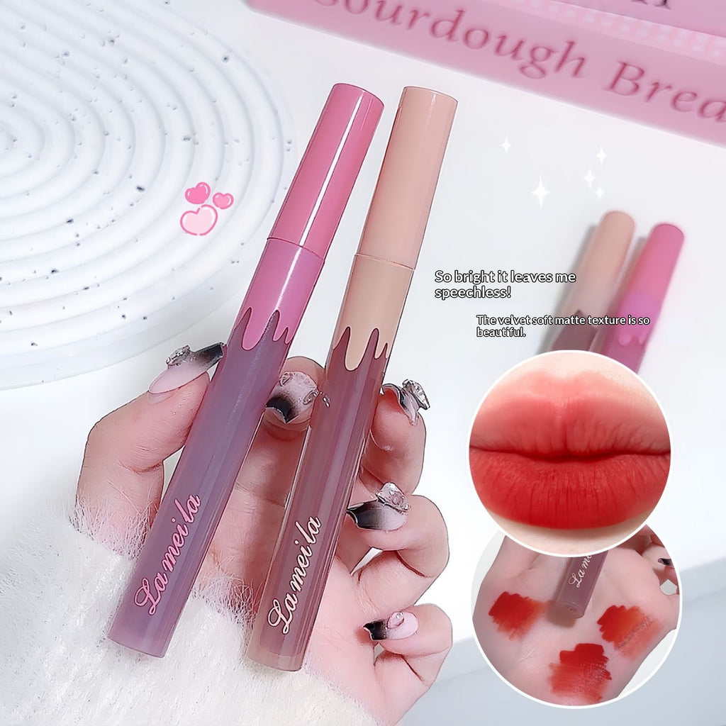 Silky Glass Lip Gloss Matte Moisturizing Lipstick