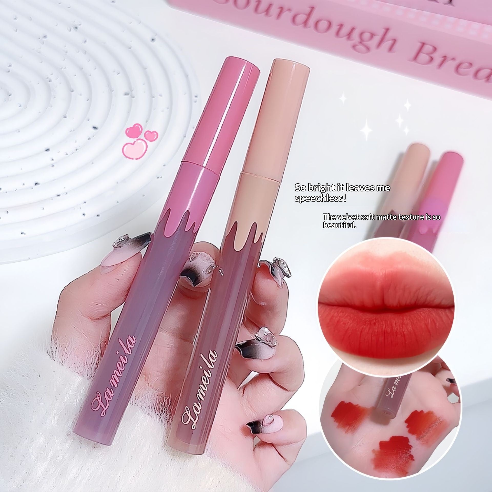 Silky Glass Lip Gloss Matte Moisturizing Lipstick