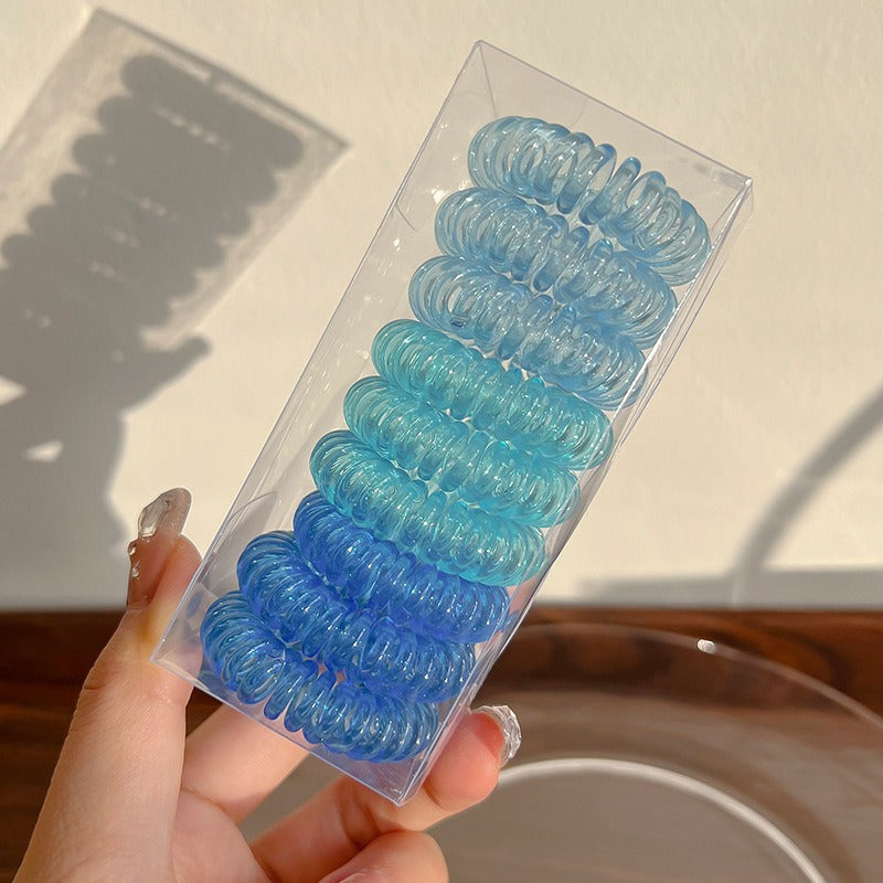 Telephone Wire Hair Ties Hair Rope Hair-binding High Elasticity Not Tight Hair