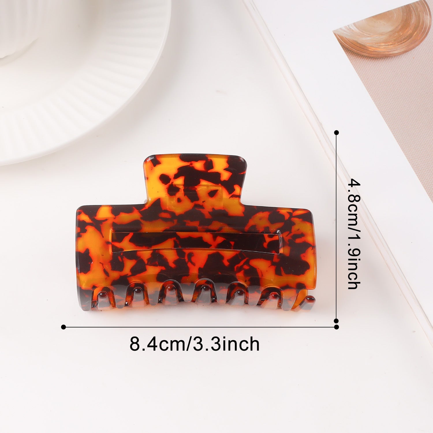 Multi-color Textured Minimalist Chic Versatile Shark Clip