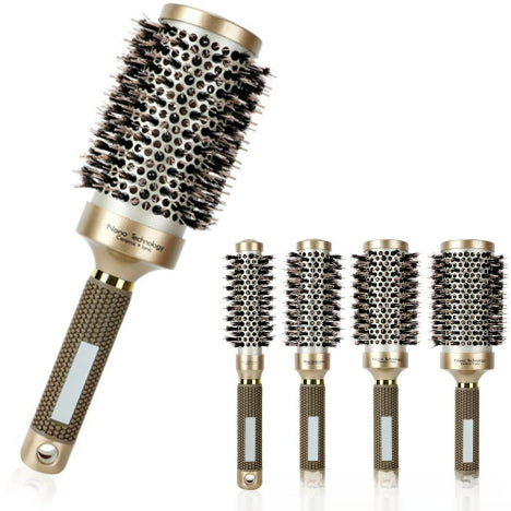 Ceramic Aluminum Tube Temperature-resistant Cylinder Women's Big Wave Shape Beautiful Comb