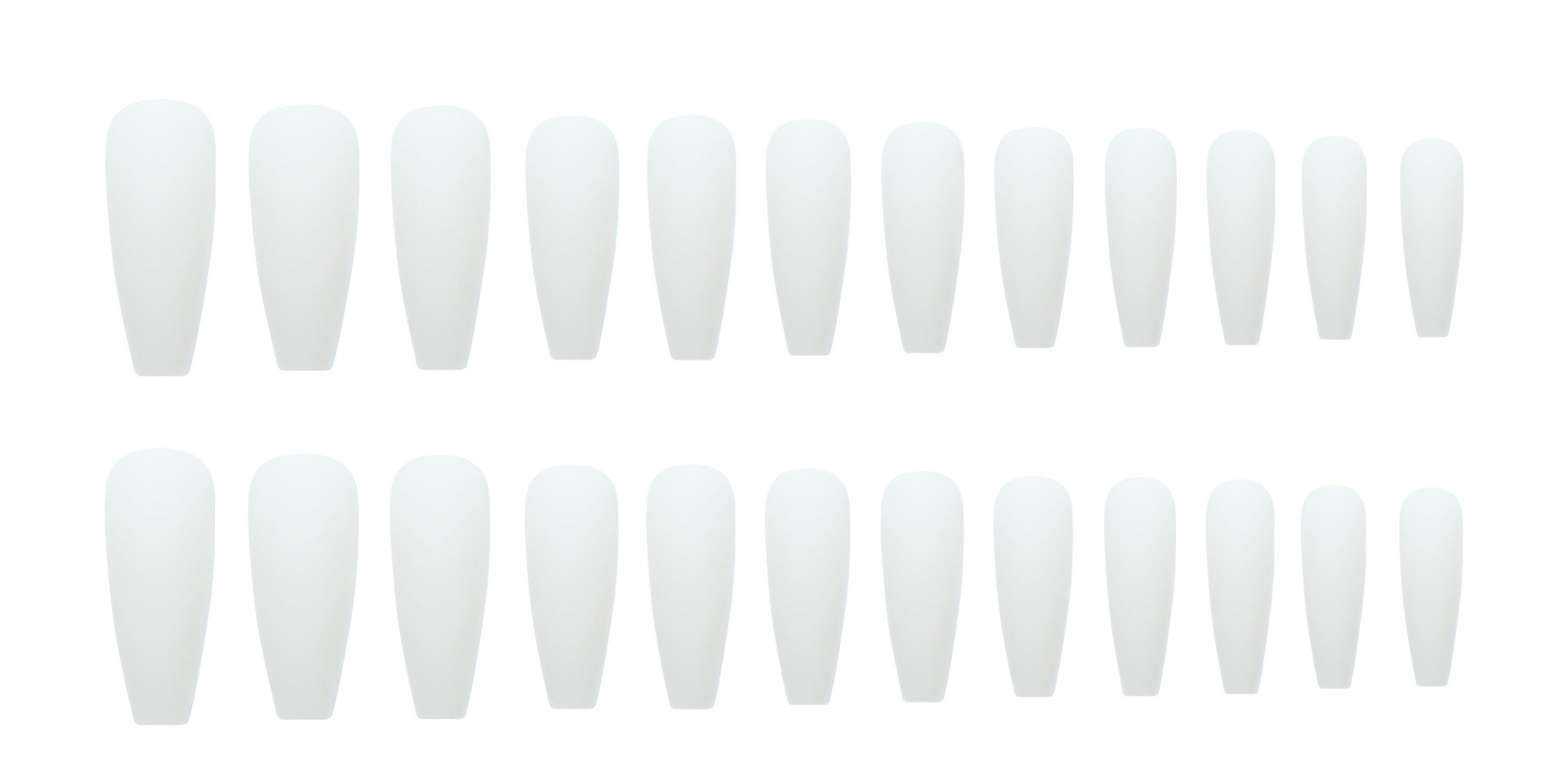White Long T Grinding Fake Nail Tip Wear