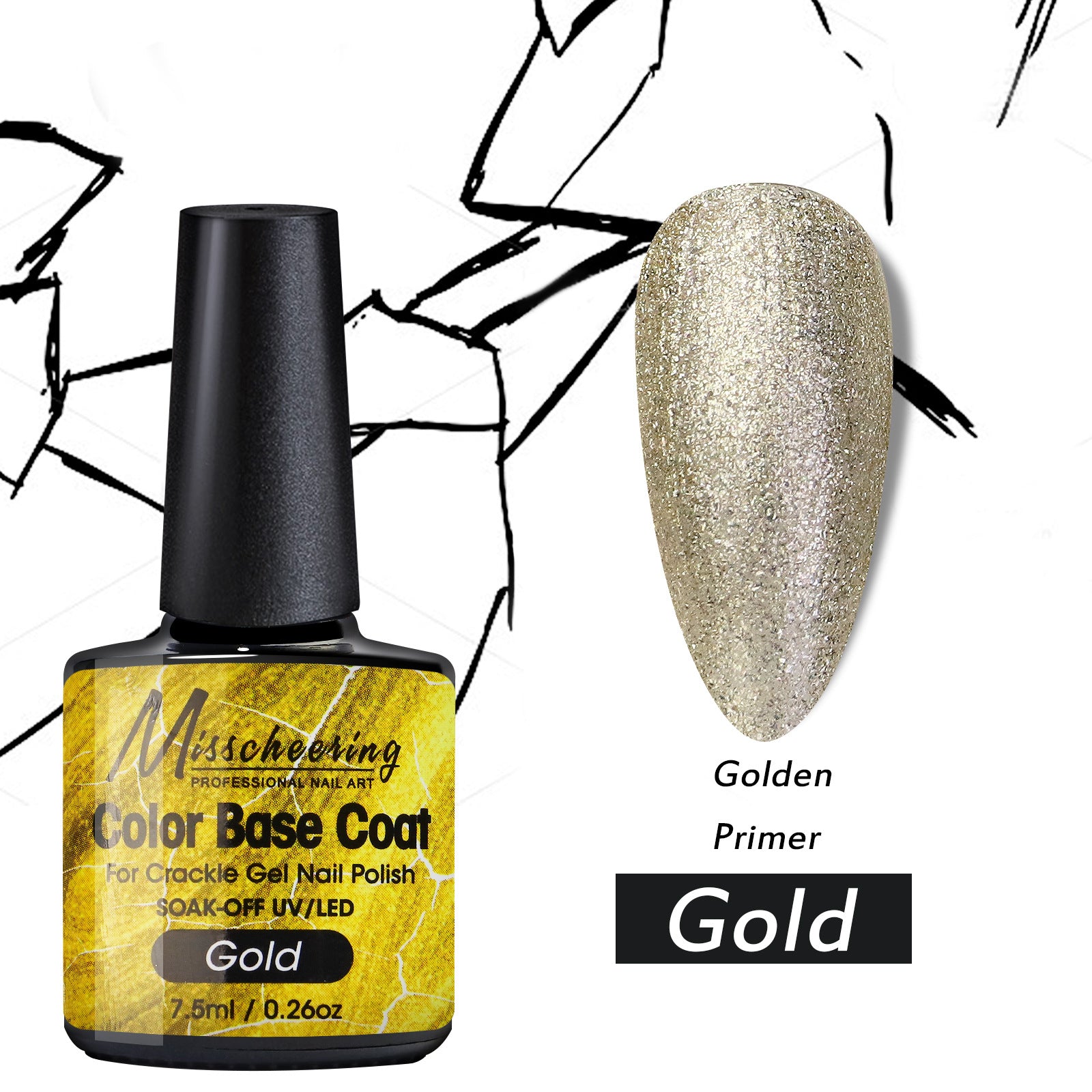 Crackle Nail Crack Glue Cracked Marble Gel Nail Polish