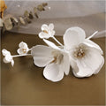 Original French Three-dimensional White Flower Headband