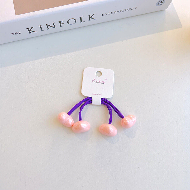 Children's Candy Contrasting Color Hair Rope Ball