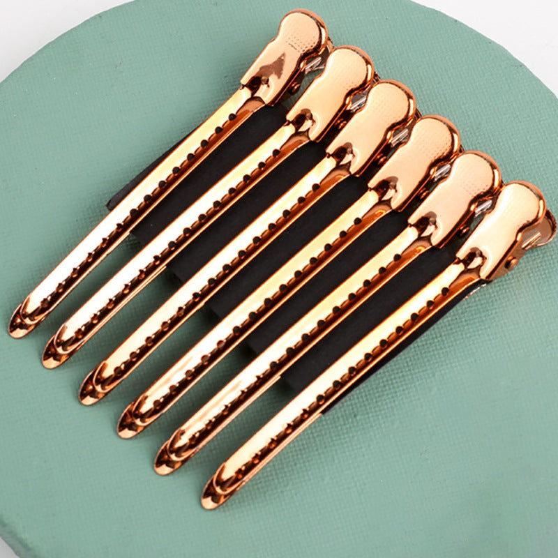 Stainless Steel Hair Styling Hair Root Fluffy Hand Push Corrugated Clip