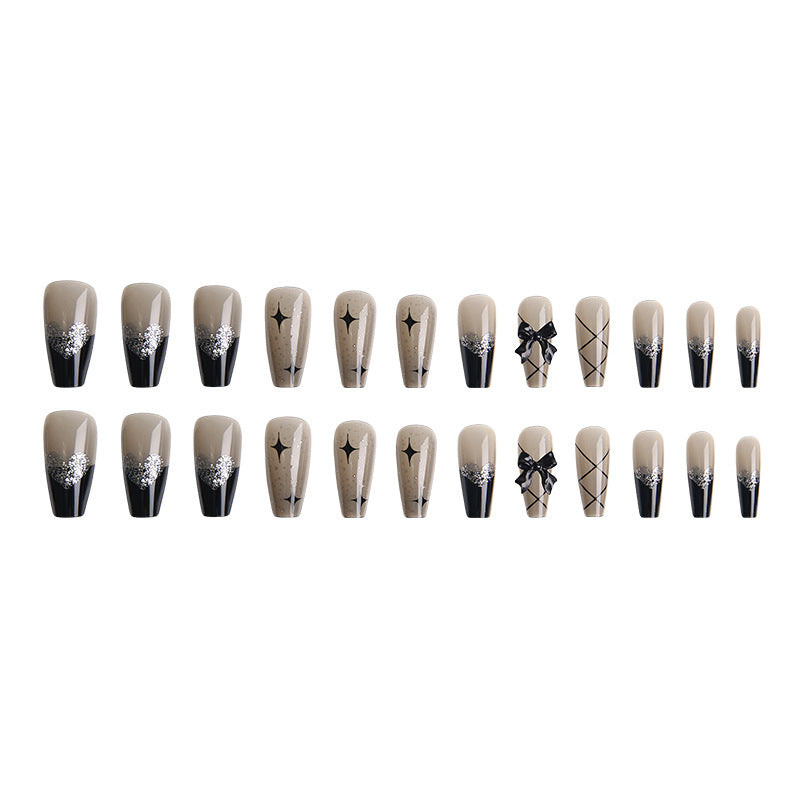 Light Luxury Pure Desire Style With White Nail Patches