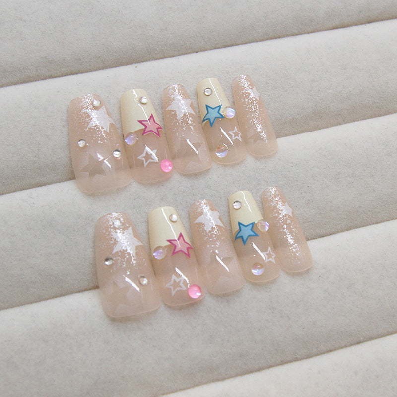 Nail Stickers Detachable Nail Crystal 24 Pieces
