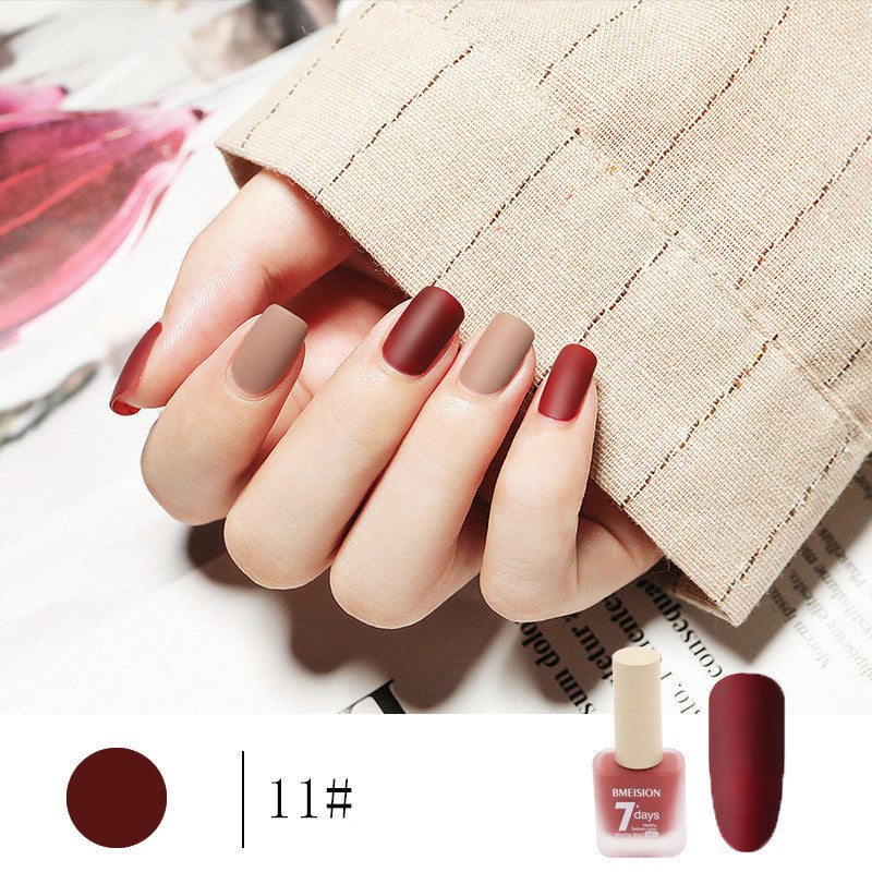 Bmision Frosted No-baking Quick-drying Nude Matte Nail Polish