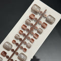 Toenail Wear Brown Crystal Cat Eye Rhinestone Toe Nail Patch