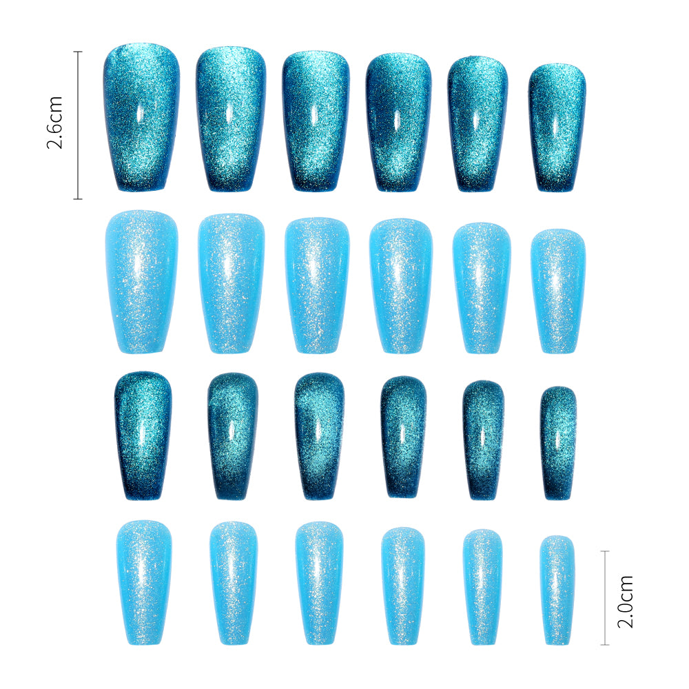 Fake Nail Patches Hand Wearing Nail Art