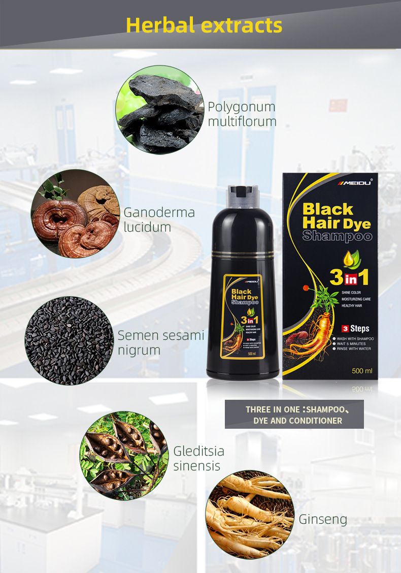 White To Black Bubble Hair Color Cream