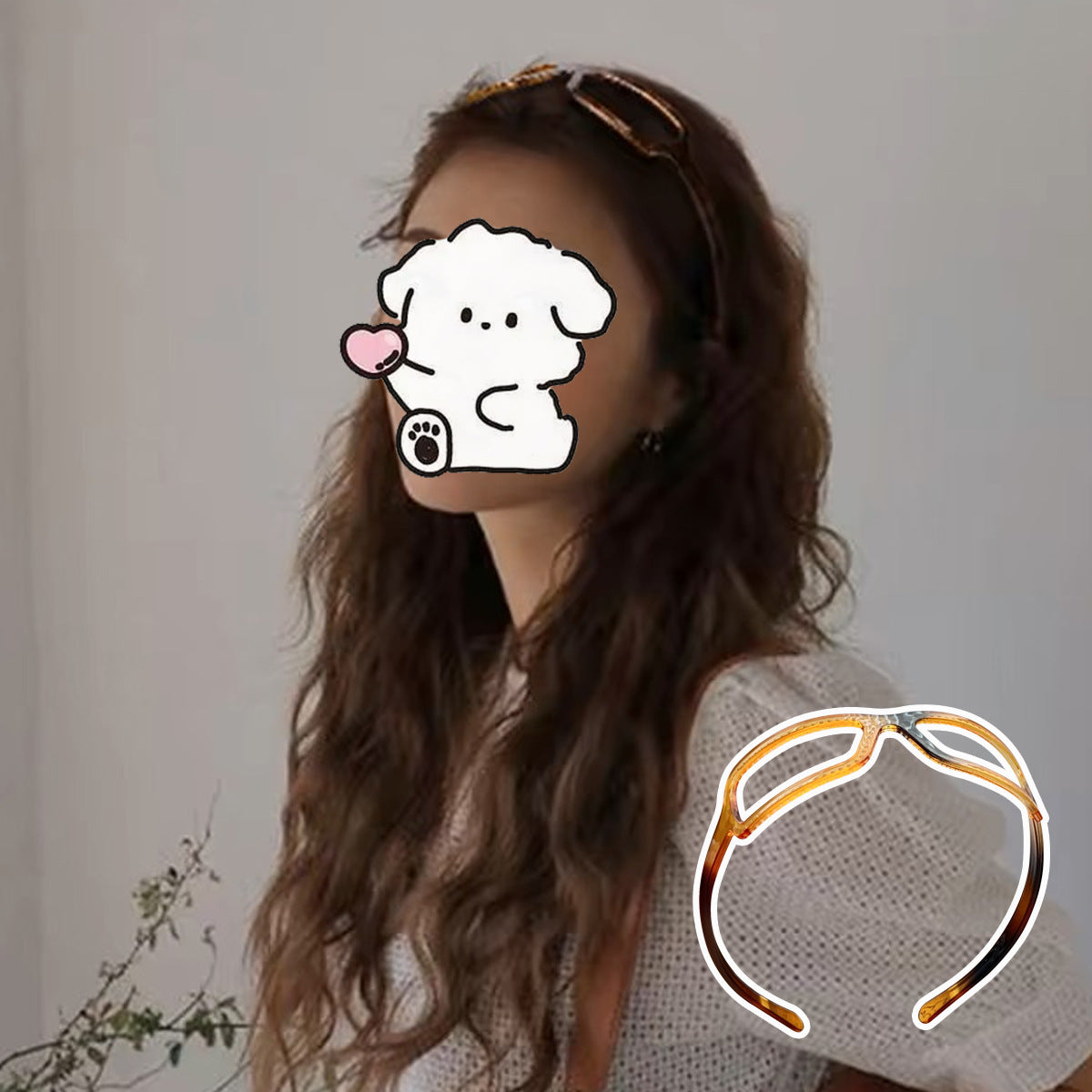 Handmade Glasses Frame Headband Female Acrylic