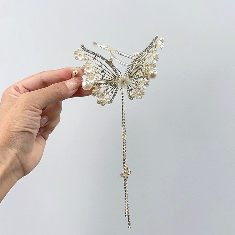 Lily Butterfly Banana Clip Mori Style