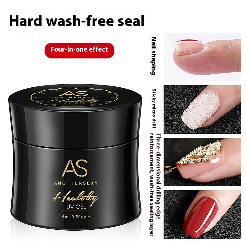 AS Nail Hard Non-wash Sealing Layer Ornament Polish Gel