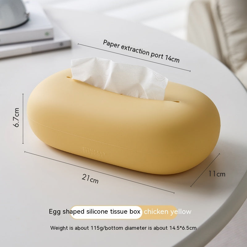 Household Cream Style Silicone Tissue Box