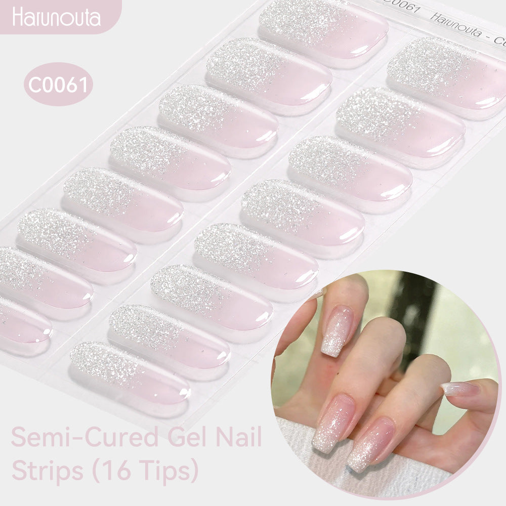 Harunouta Nail Stickers UV Gel Nail Sticker Semi-curing