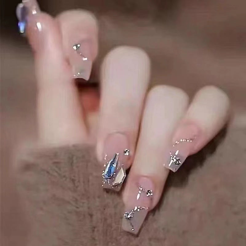 False Nail Wear Armor Diamond In The Debris Finished Nail Beauty