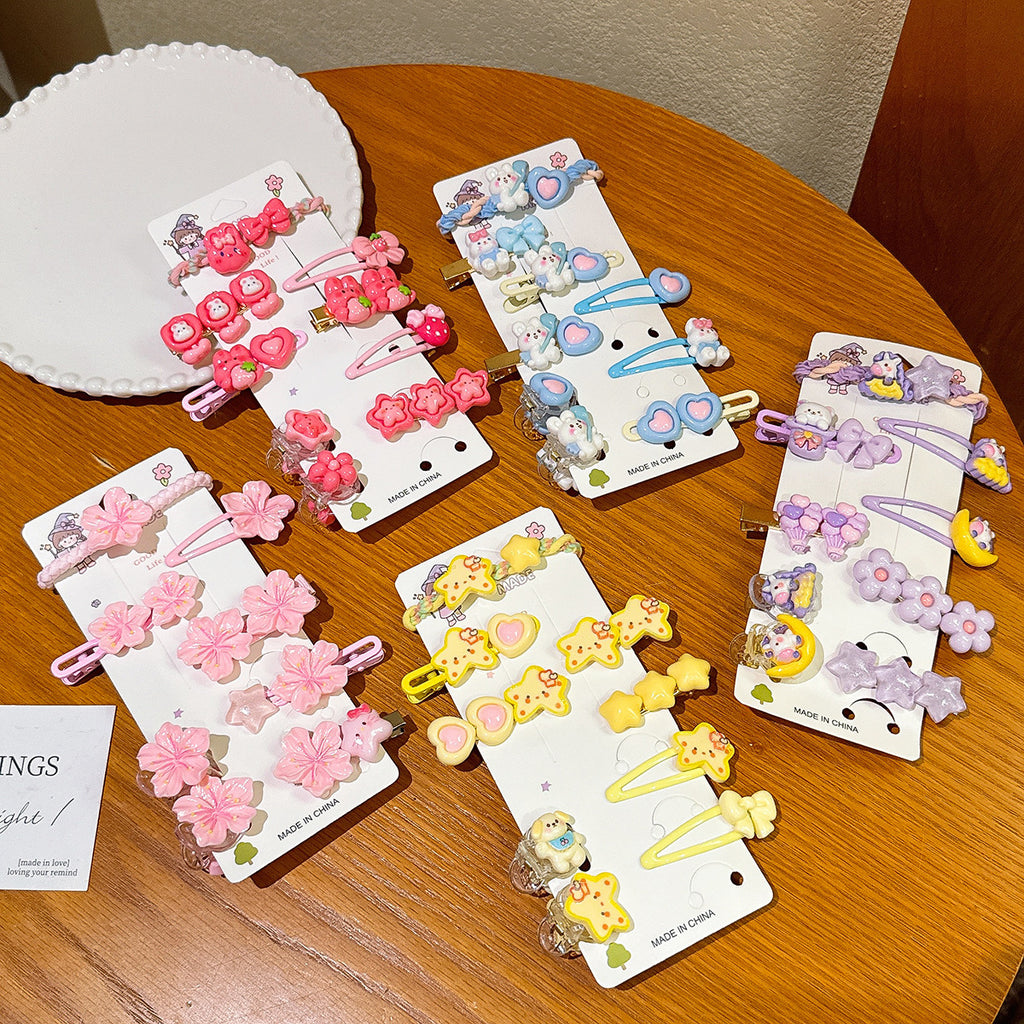Plastic Hairpin Headdress Flowers Ornament Girls