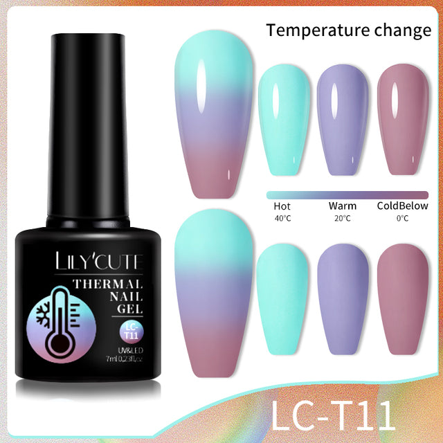 Lilycute Color Changing Thermal Gel Nail Polish Winter