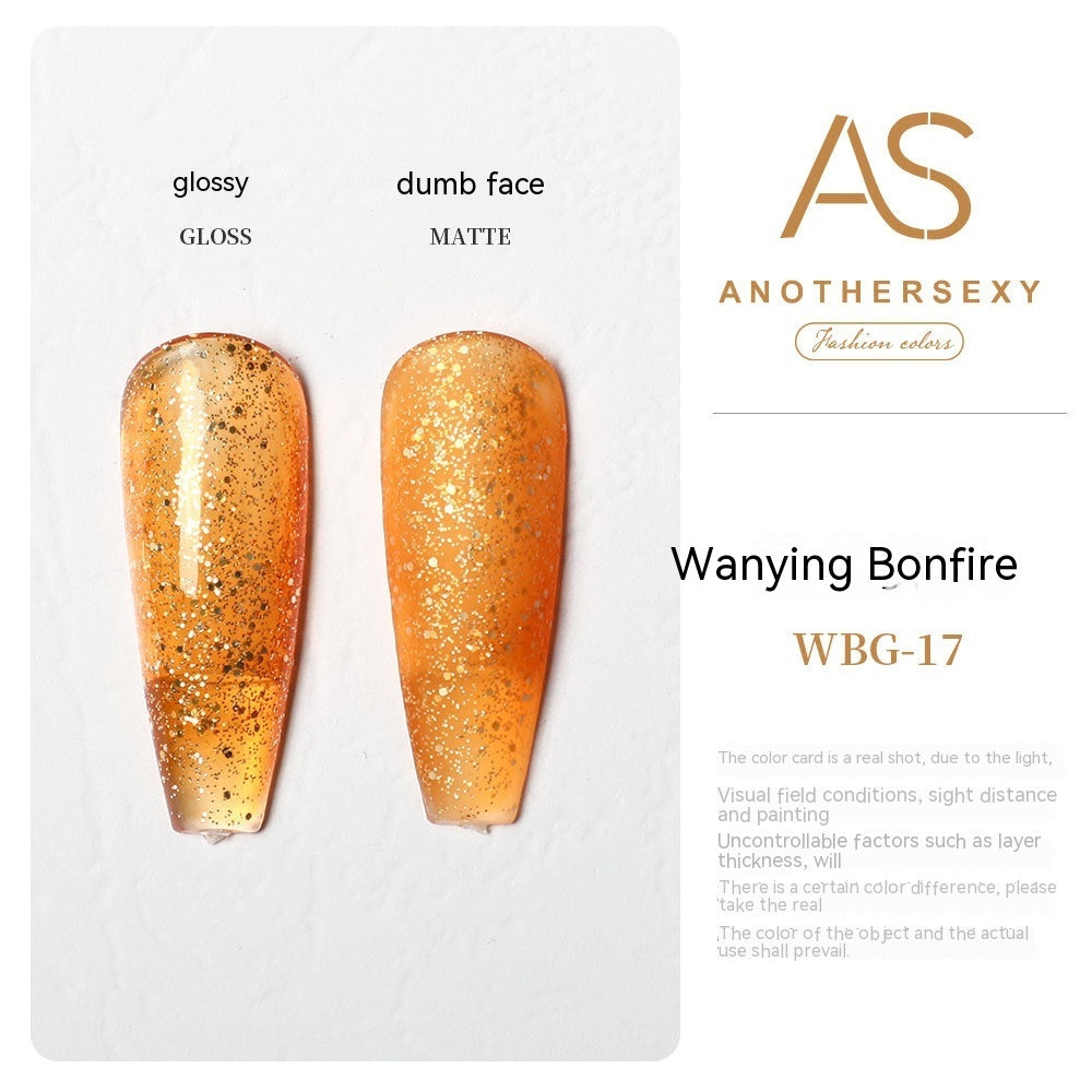 AS Yellow Nail Oil Gel New Whitening Nail Shop Special Set