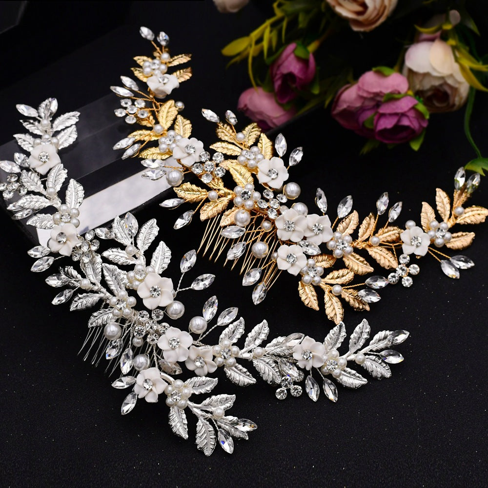 Handmade Soft Pottery Flower Plate For Hair Accessories