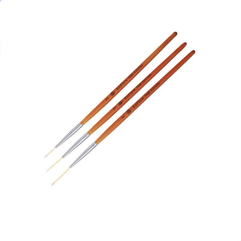 EZFlow Log Three Painted Nail Art Brush Tool