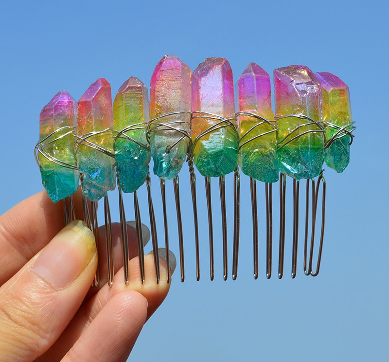 Bridal Handmade Crystal Hair Comb