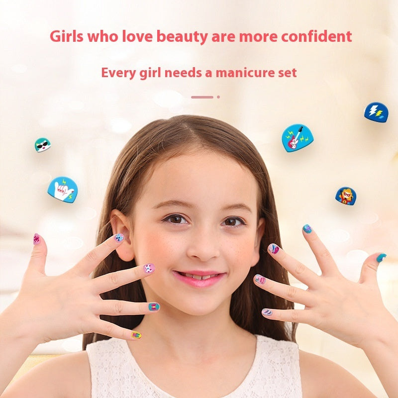 Children's Fashion Nail Stickers Iron Boxed