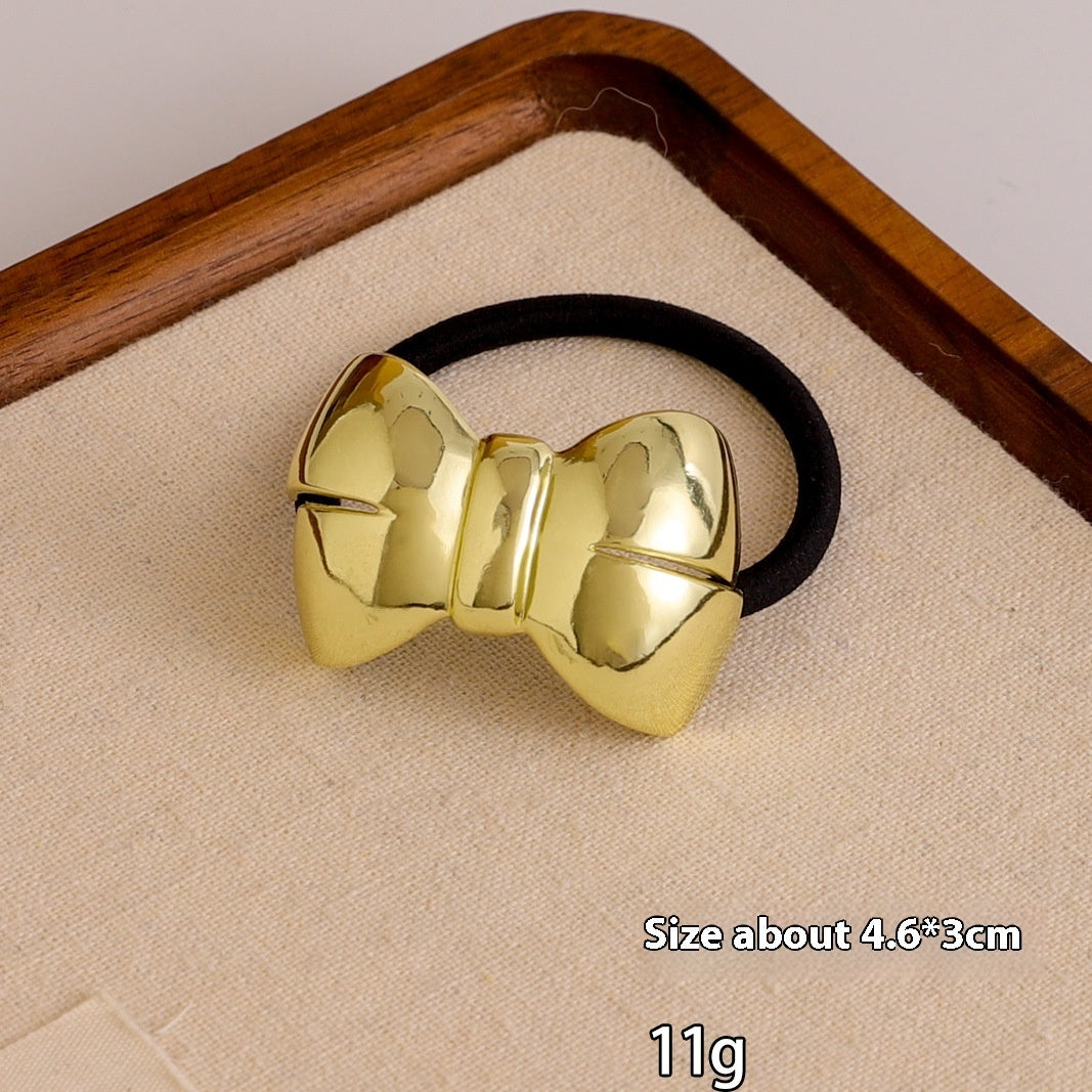 European And American Cold Style Geometric Metal Concave-convex Stretch Retro Head Rope