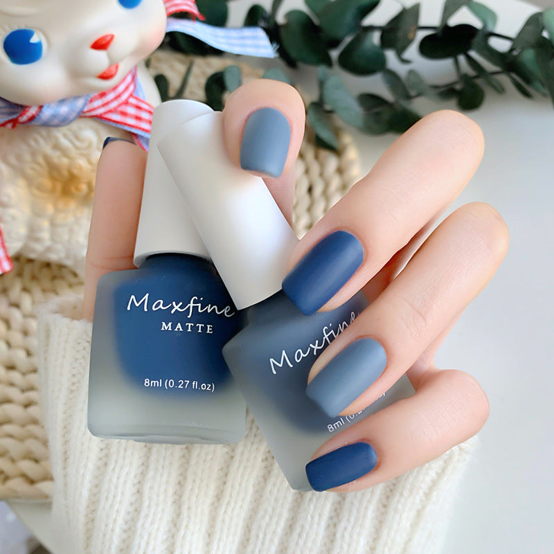 Maxfine Water-based Matte Nail Polish Autumn And Winter Color Matte Matte Texture