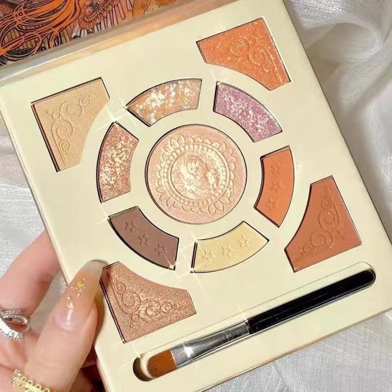 LA Plome Goddess 11Color Eyeshadow Palette Glitter Pearl Waterproof Blush