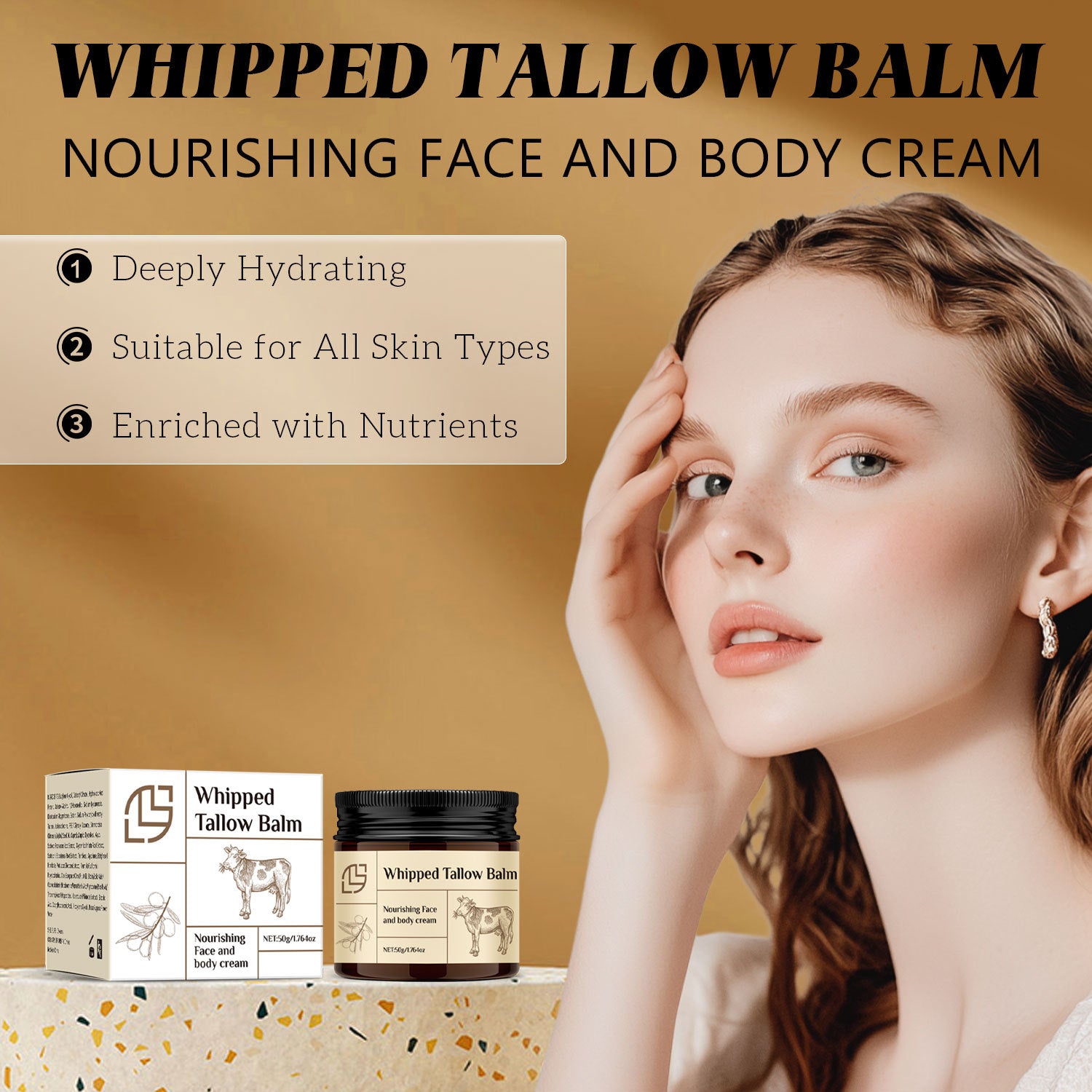 Beef Fat Cream 50g Gentle Moisturizing
