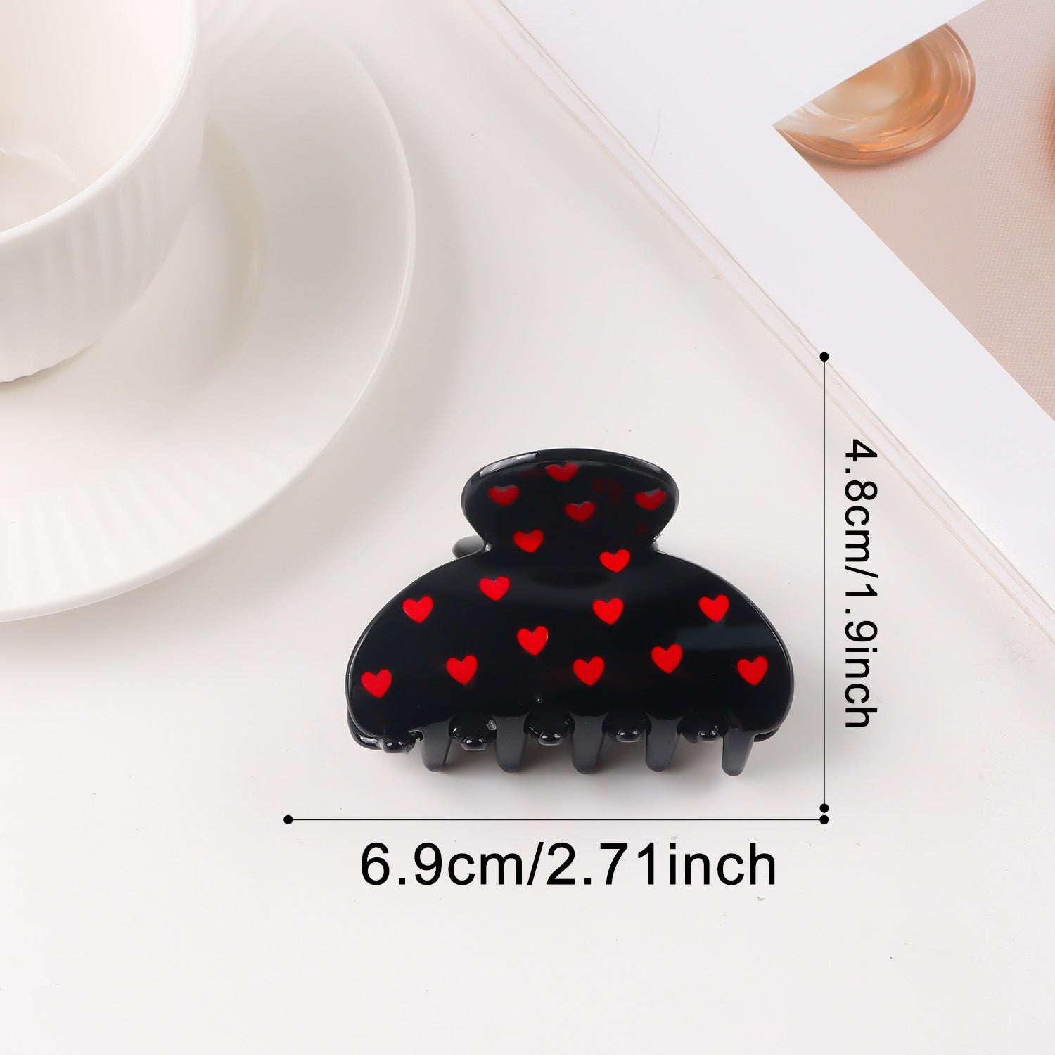 Valentine's Day Heart Shaped Versatile Hair Accessory Shark Clip