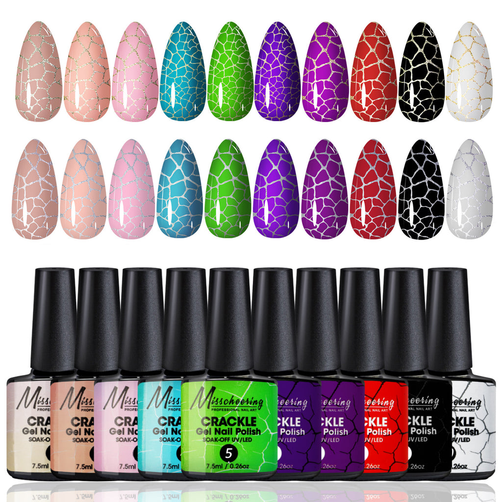 Crackle Nail Crack Glue Cracked Marble Gel Nail Polish