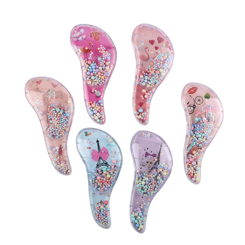 Cartoon Anti-knot Massage Plastic Hair Tidying Comb