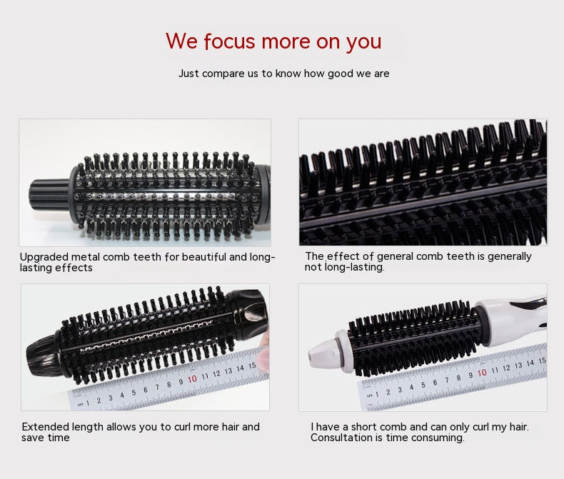Integrated Airdrop Pear Blossom Inner Buckle Fluffy Electric Curly Hair Comb