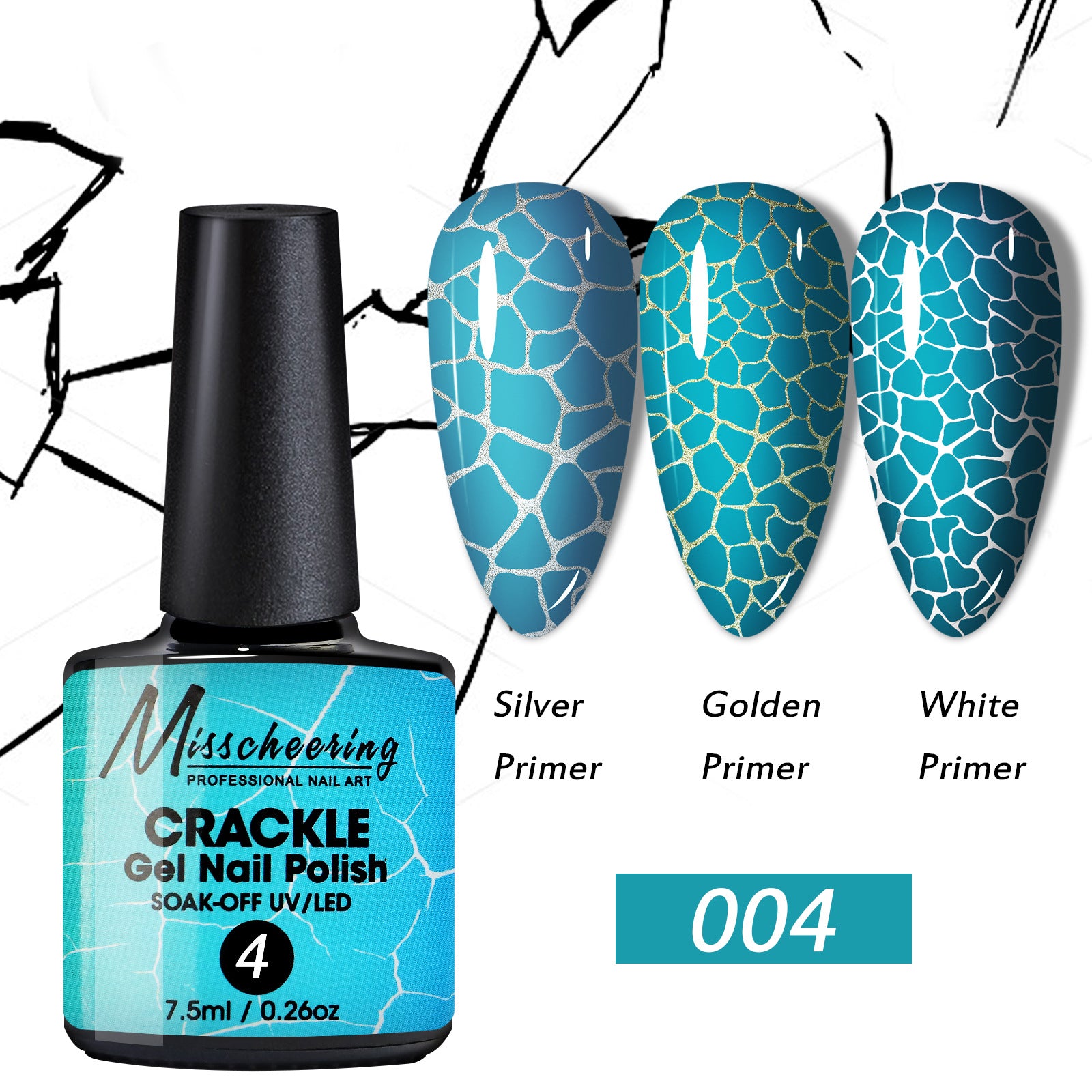 Crackle Nail Crack Glue Cracked Marble Gel Nail Polish
