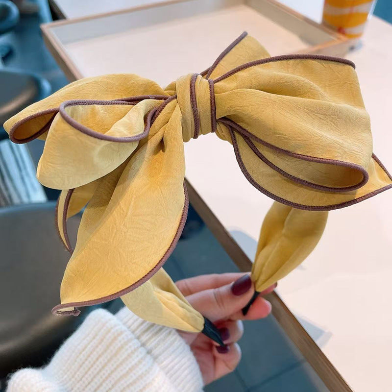 Wide-brimmed Headband With A 3D Bow For Women