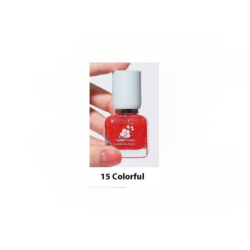 Wutering Water-based Quick-drying Baking-free Long-lasting Tearable Popular Color White Fragrance-retaining Nail Polish
