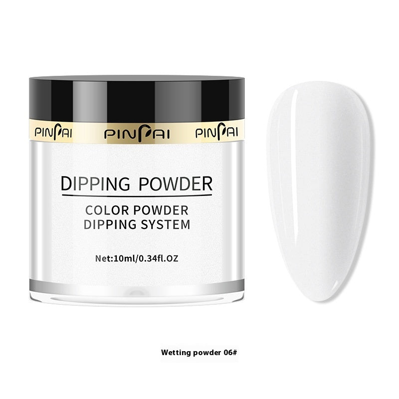 Pinpai Women's Manicure Pure Color Dip Sticky Infiltration Powder
