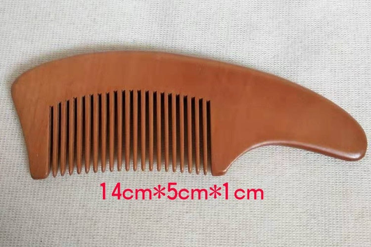 Solid Wood Portable Mahogany Comb