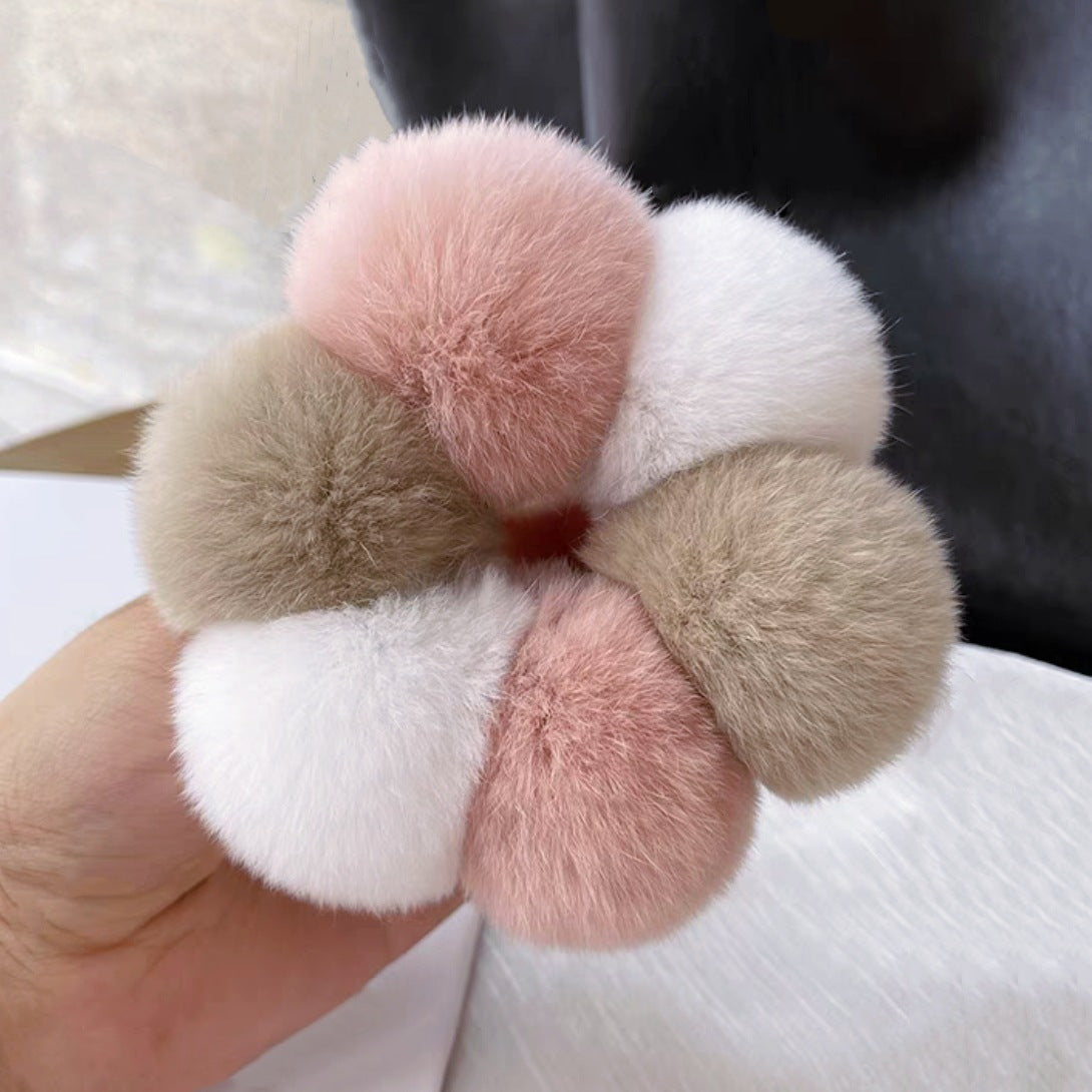 Plush Hair Ring Simple Female Cute