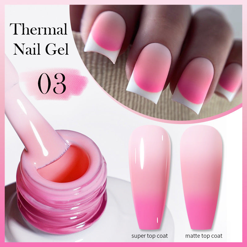 Thermal Nail Gel Simple Home Candy Gradient Color Change UV Polish