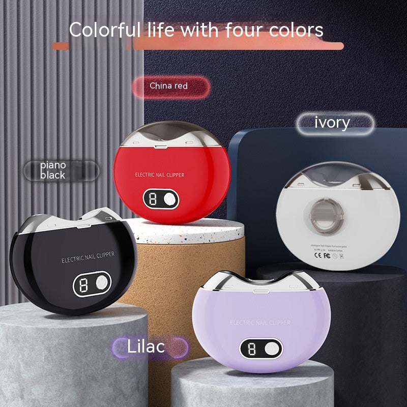 Lilac Electric Nail Clippers Automatic Nail Piercing Device